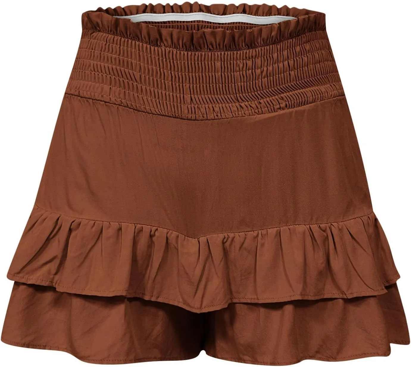 Women's Casual Shorts Dressy Summer High Waisted Layering Solid Color Skirt Shorts Fashion 2025 Comfy Soft Pants