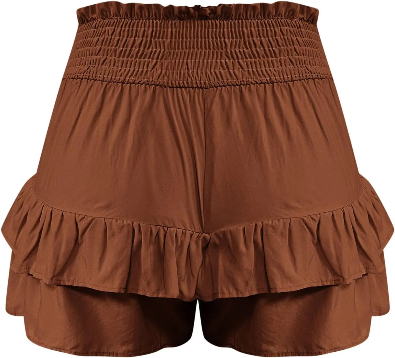 Women's Casual Shorts Dressy Summer High Waisted Layering Solid Color Skirt Shorts Fashion 2025 Comfy Soft Pants
