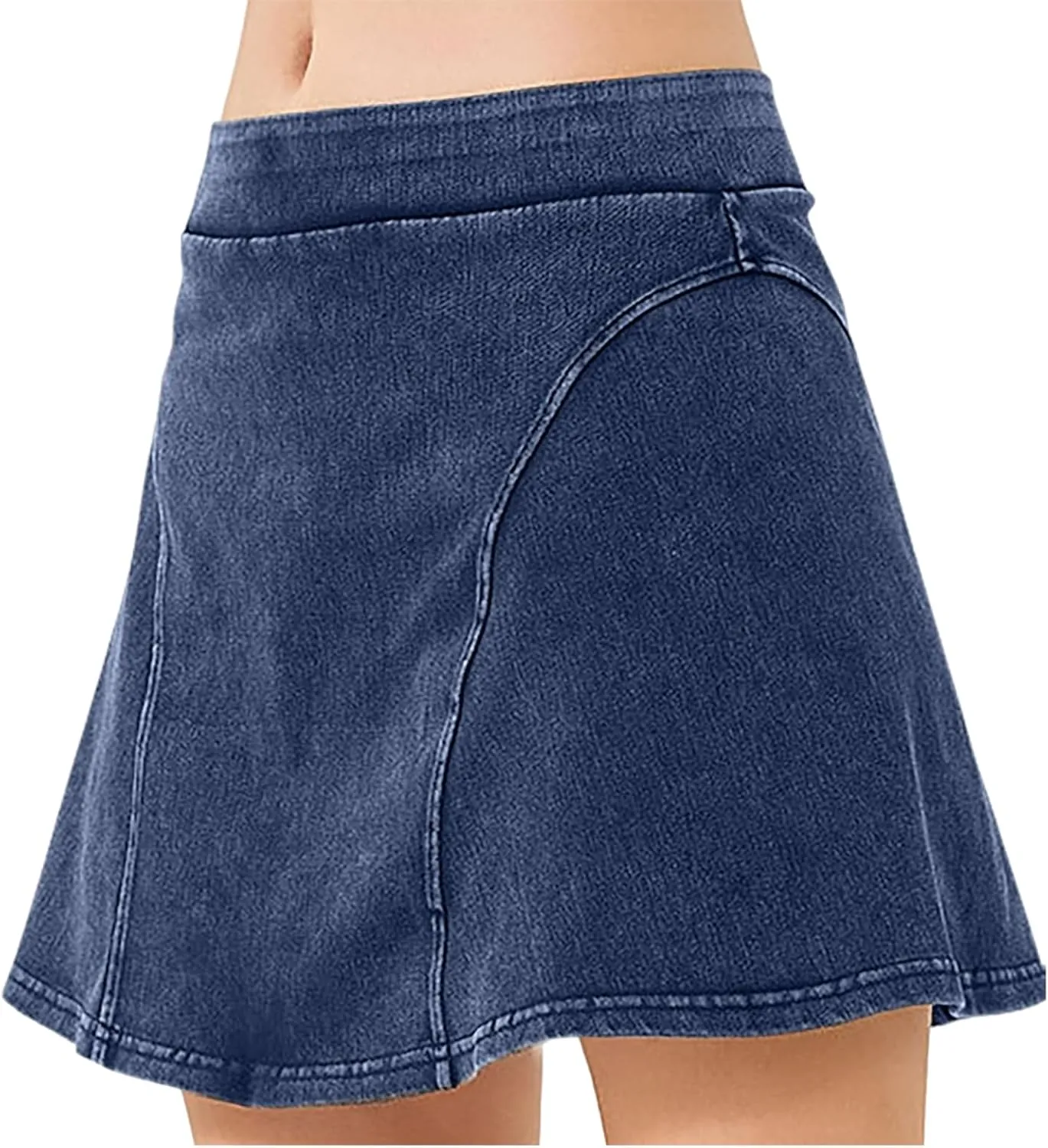 Womens Denim Skirt Shorts Trendy High Waisted Mini Skirt Stretchy Denim Short Skirts 2025 Y2K Mini Shorts Skirts