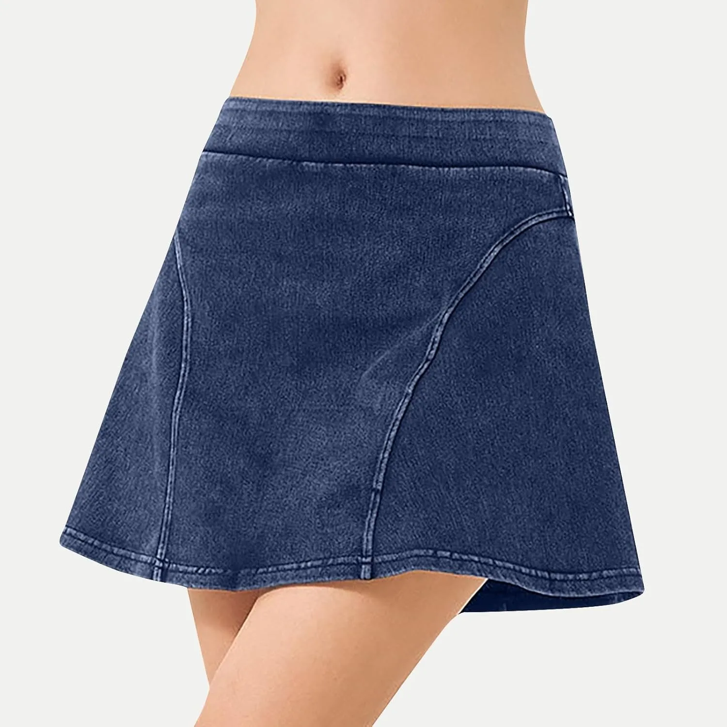 Womens Denim Skirt Shorts Trendy High Waisted Mini Skirt Stretchy Denim Short Skirts 2025 Y2K Mini Shorts Skirts