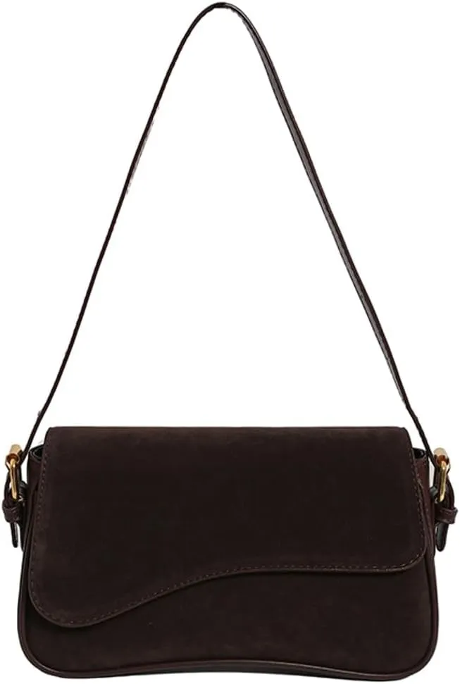 Womens Suede Hobo Shoulder Bag Retro Winter Fall Tote Handbags 2024 Crossbody Bag Underarm Bags for Travel Work