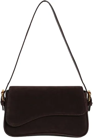 Womens Suede Hobo Shoulder Bag Retro Winter Fall Tote Handbags 2024 Crossbody Bag Underarm Bags for Travel Work