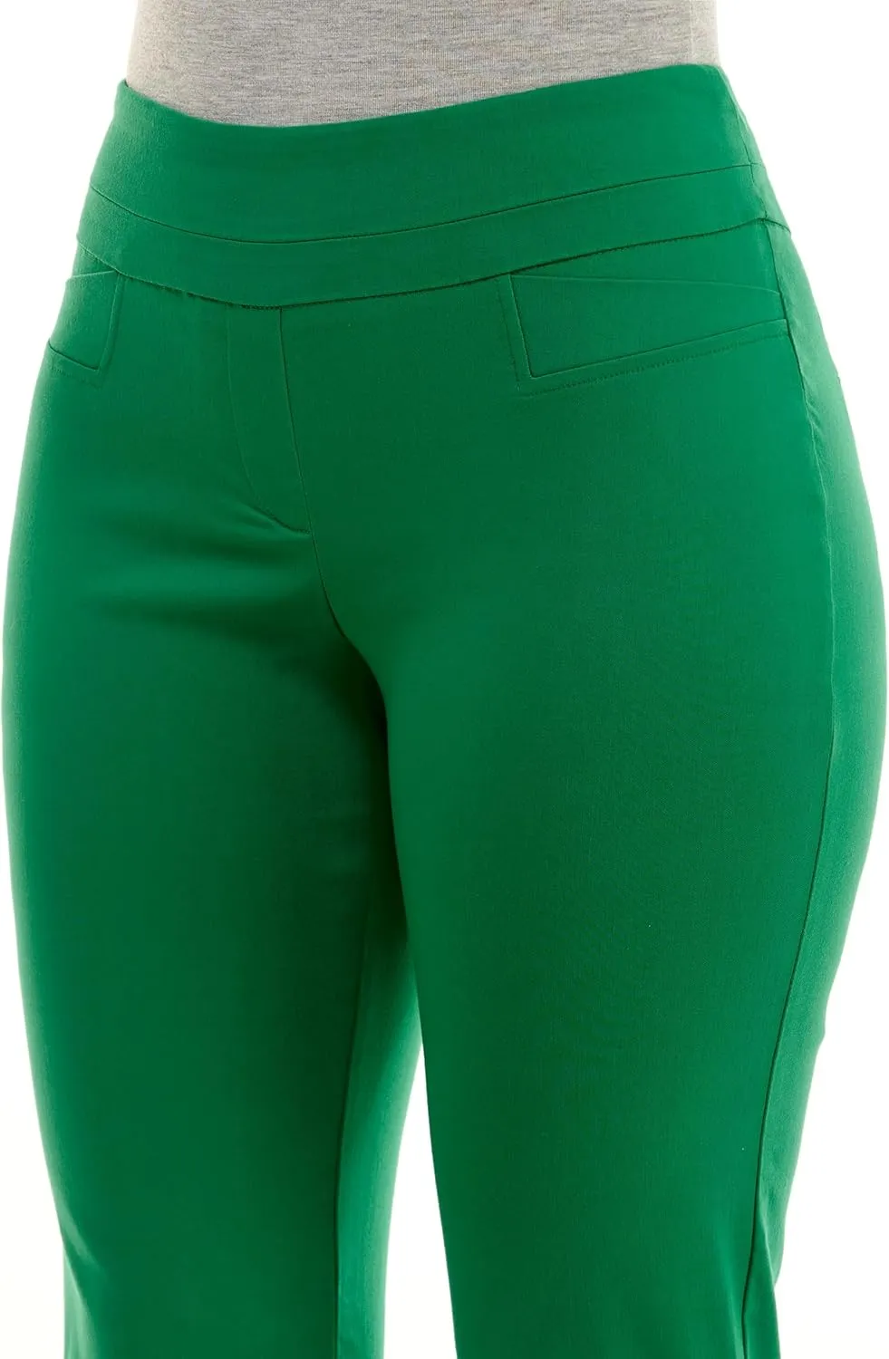 Zac & Rachel Women's Petite Pull-on Ankle Length Pants with Millennium Fabric