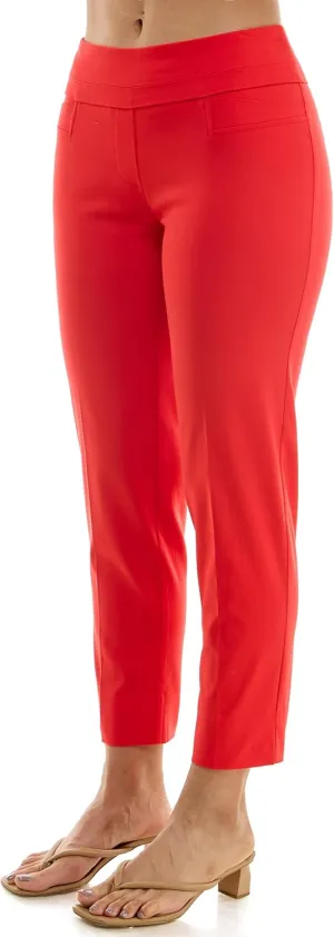 Zac & Rachel Women's Petite Pull-on Ankle Length Pants with Millennium Fabric