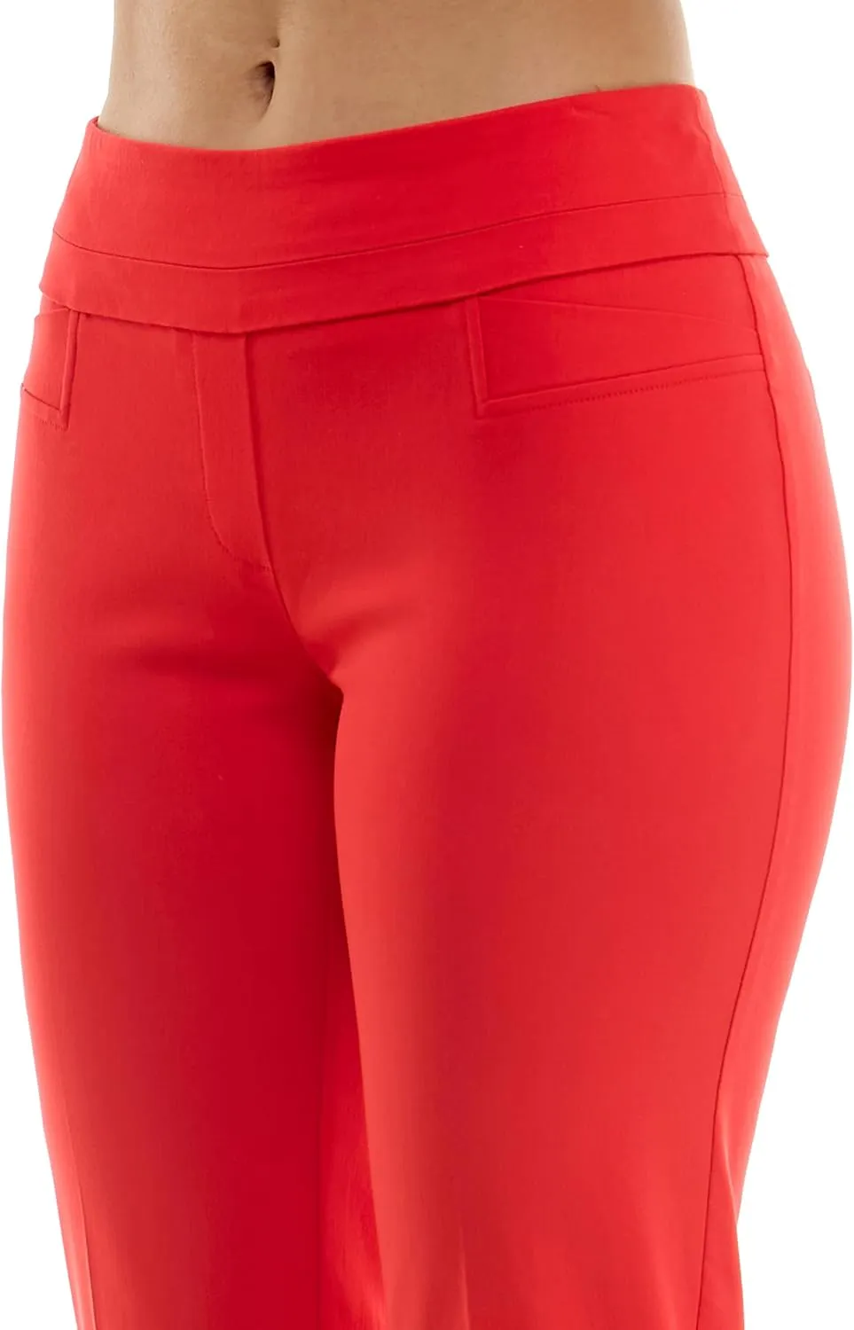 Zac & Rachel Women's Petite Pull-on Ankle Length Pants with Millennium Fabric