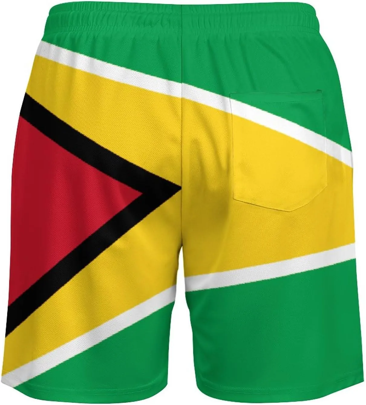 Zakqeik Palestine Flag Mens Swim Trunks Quick Dry Swim Shorts with Pockets Funny Beach Shorts