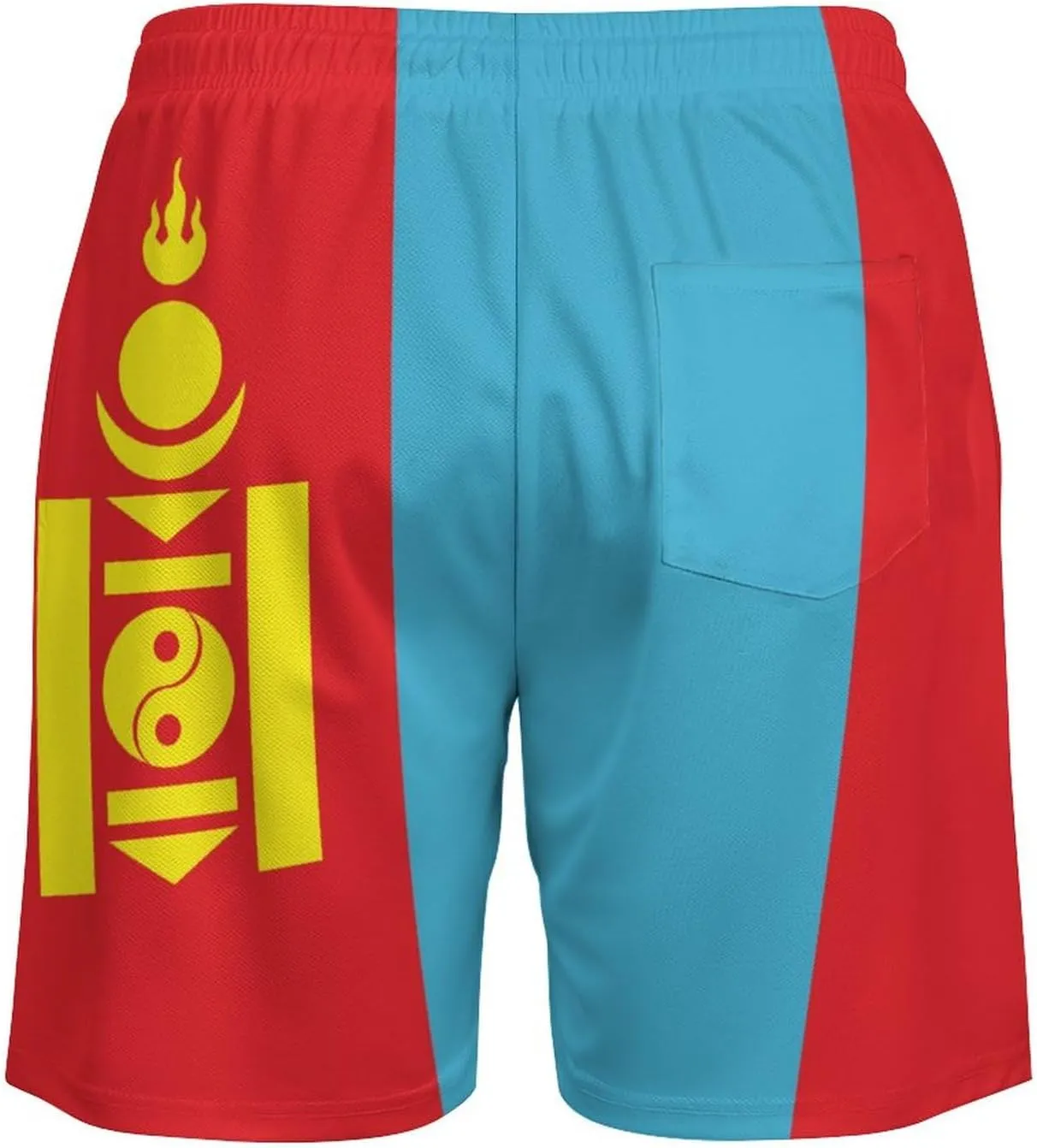 Zakqeik Palestine Flag Mens Swim Trunks Quick Dry Swim Shorts with Pockets Funny Beach Shorts