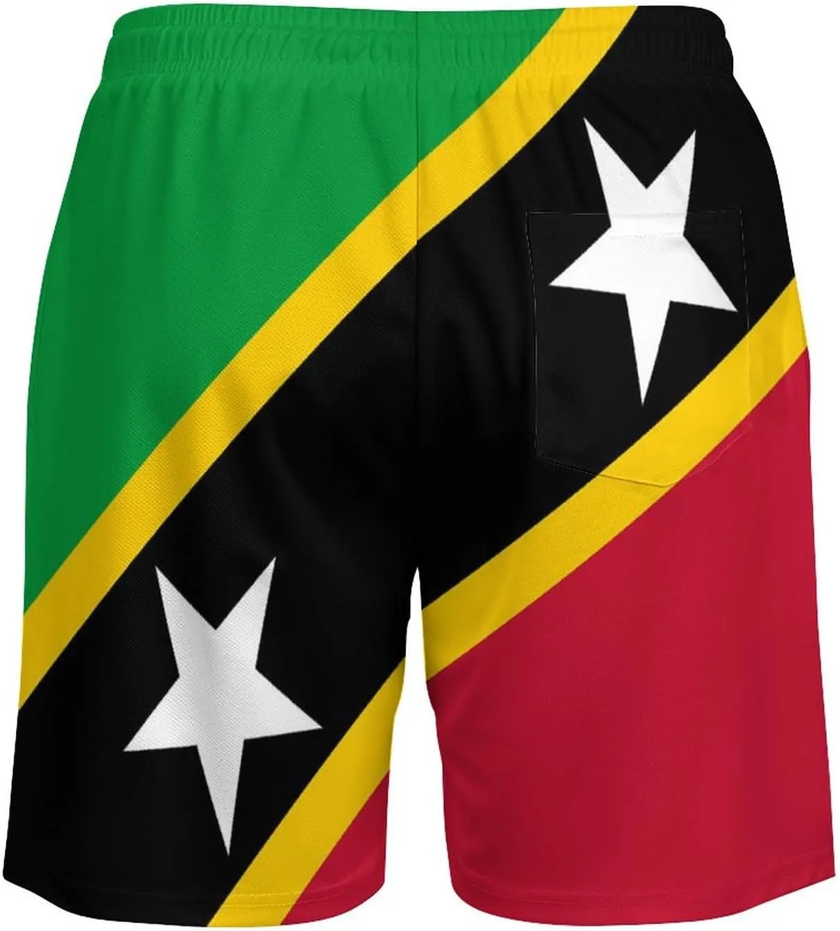 Zakqeik Palestine Flag Mens Swim Trunks Quick Dry Swim Shorts with Pockets Funny Beach Shorts