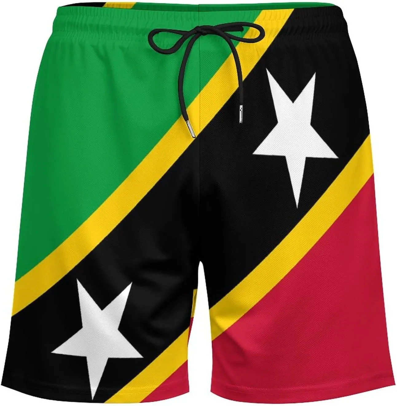 Zakqeik Palestine Flag Mens Swim Trunks Quick Dry Swim Shorts with Pockets Funny Beach Shorts